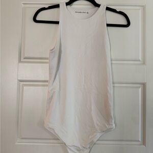 Abercrombie & Fitch White Bodysuit Classic Design